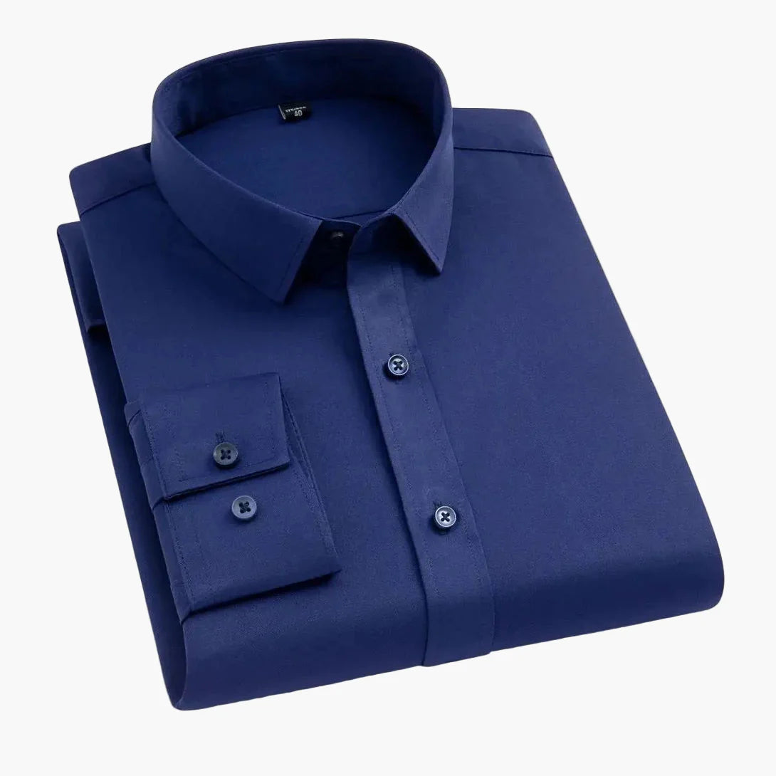 Men's Business Stretch Shirt – Modern, Comfortable Long-Sleeve Shirt for Office & Everyday Use