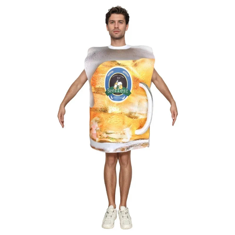 Beer Mug Costume Unisex – Funny Beer Festival Costume for Adults