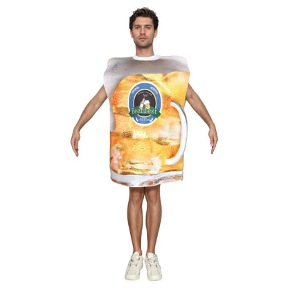 Beer Mug Costume Unisex – Funny Beer Festival Costume for Adults