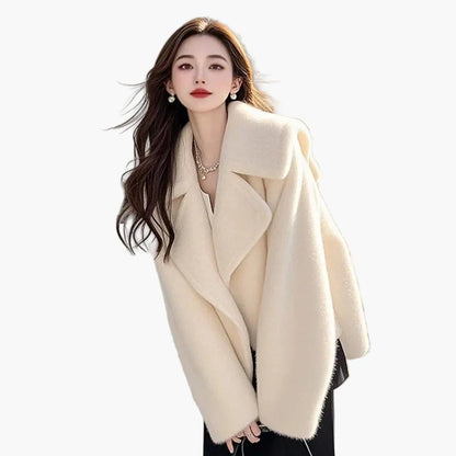 Damen Oversize Mantel im modernen Stil – Elegante Übergangsjacke für Alltag und Freizeit