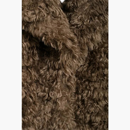 Damen Oversized Vintage Kuscheljacke für Herbst und Winter – Modischer Statement-Look
