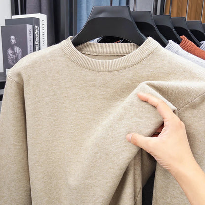 Unisex long-sleeve crew-neck sweater in various colors