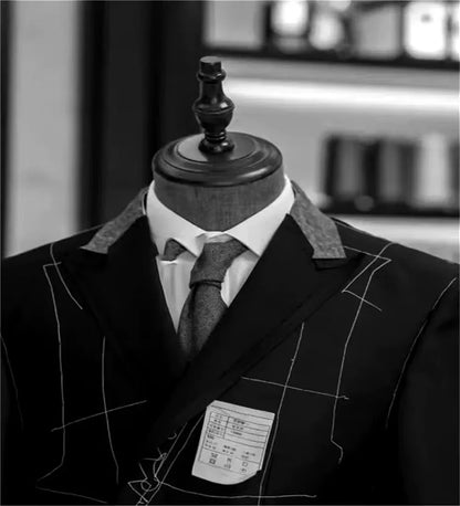 Men's blazer in classic herringbone style – elegant business and casual blazer