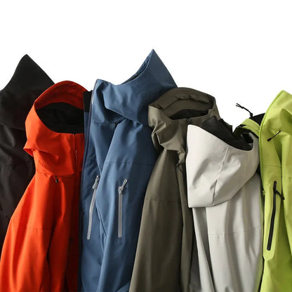Unisex Kapuzenjacke mit Reißverschlusstaschen – Atmungsaktive Outdoor-Jacke
