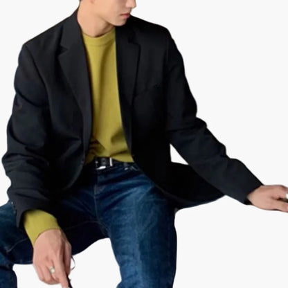 Men's Blazer Modern Business Casual – Elegant Jacket for Office & Everyday Use