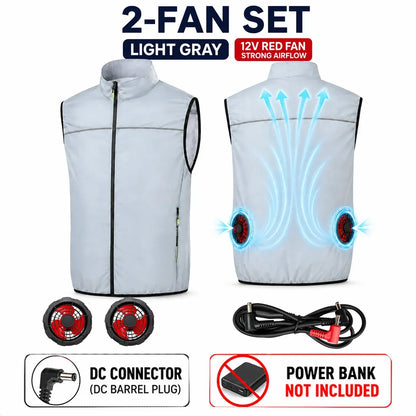 Cooling vest with fans for men and women, lightweight vest
