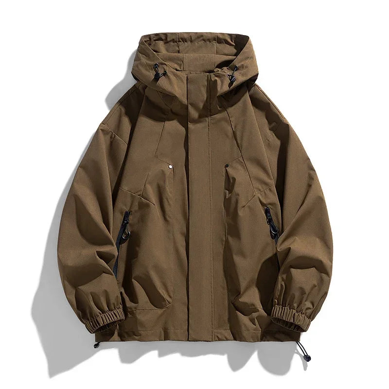 Men's transitional hooded jacket, windproof lightweight outdoor jacket