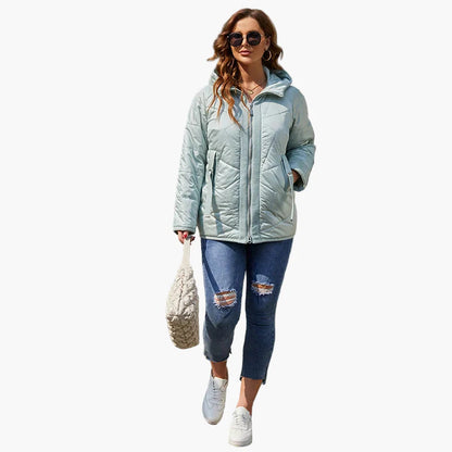 Women's quilted jacket transitional jacket modern casual