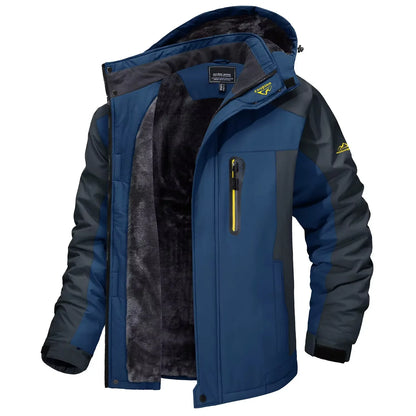 Winter Outdoorjacke Herren gefüttert Camouflage Kapuzenjacke