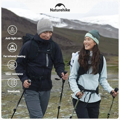 Unisex outdoor jacket with hood – black or light gray