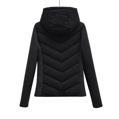 Damen Steppjacke mit Kapuze und Reißverschluss – Übergangsjacke