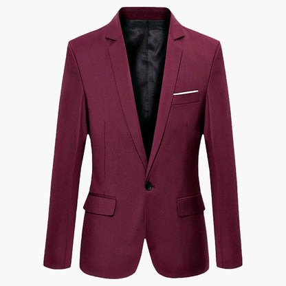 Men's Blazer Slim Fit Modern Business Casual Jacket – Elegant Suit for Office & Everyday Use