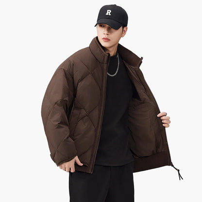 Herren Übergangs-Steppjacke im Oversize-Look für Freizeit und Alltag