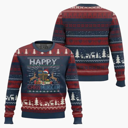 Men's Christmas-Hanukkah Sweater Funny "Not Today Santa" Sweatshirt – Perfect for Holidays & Ugly Sweater Parties