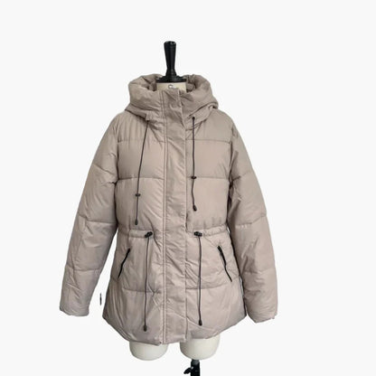 Damen Winter Steppjacke mit Kapuze, modisch, warm und vielseitig für Freizeit und Alltag