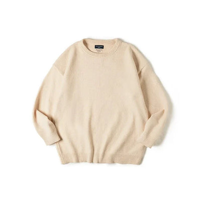 Men's pullover crew neck fine knit marled