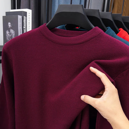 Unisex long-sleeve crew-neck sweater in various colors