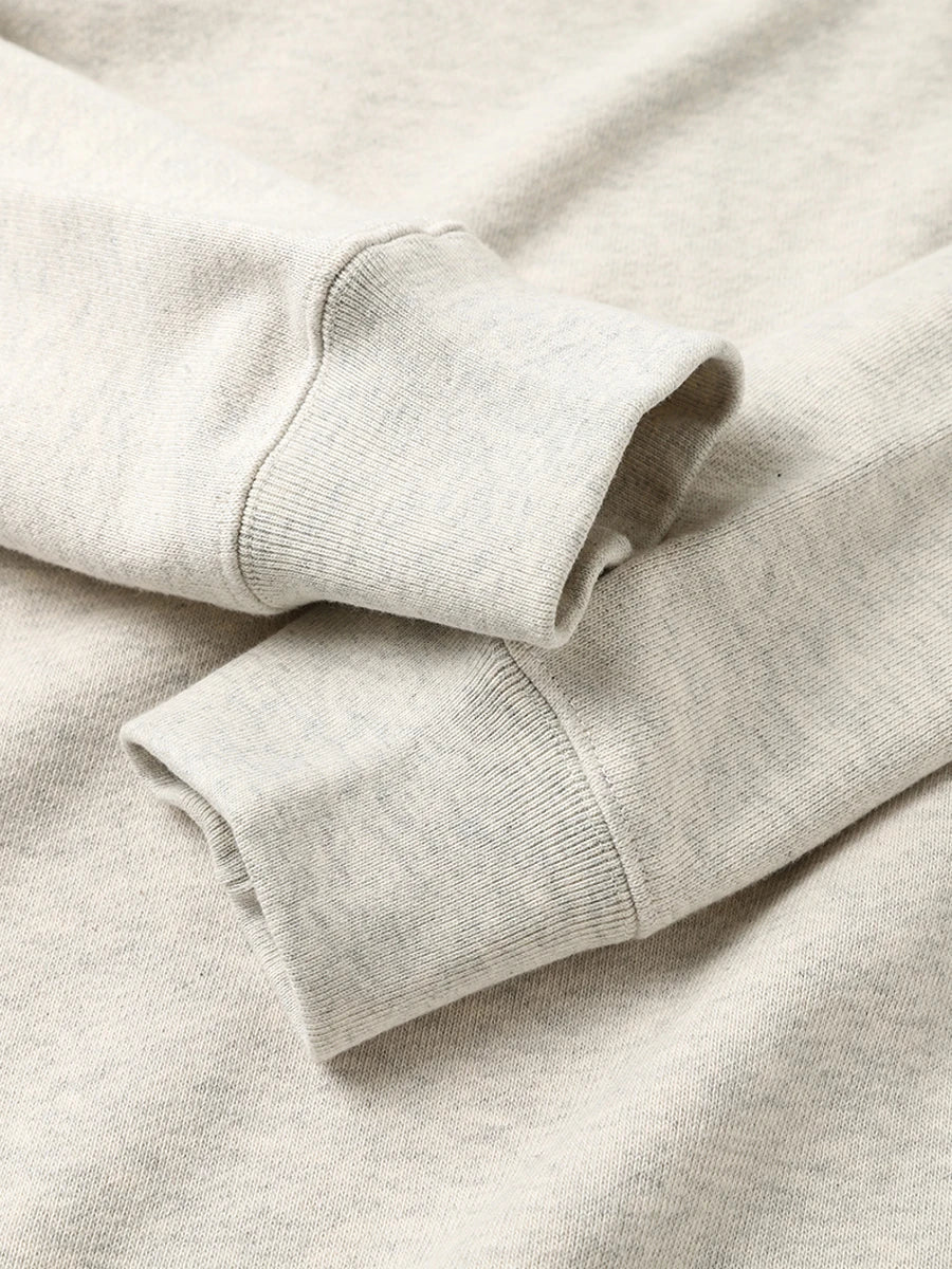 Unisex long-sleeve crew-neck sweatshirt, gray