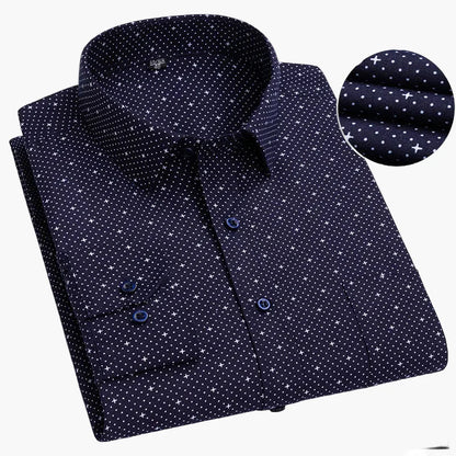 Men's Business Shirt with Stripes – Classic Style for Office & Everyday Use