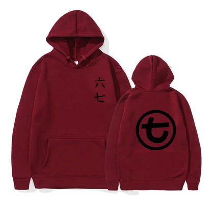 Unisex hoodie with kangaroo pocket and graphic print