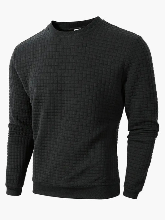 Men's sweatshirt with check pattern – Casual style for everyday and leisure