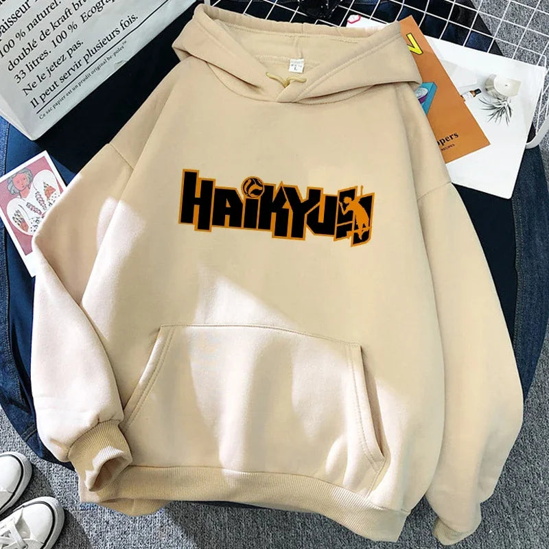 Hoodie with graphic print, long sleeves, hood, and kangaroo pocket