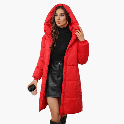 Damen Winter Steppmantel mit Kapuze – Modischer Outdoor Parka für kalte Tage