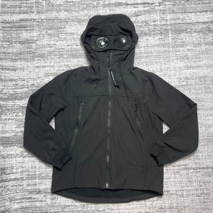 Kapuzenjacke mit Reißverschluss und integrierter Brille - Schwarz