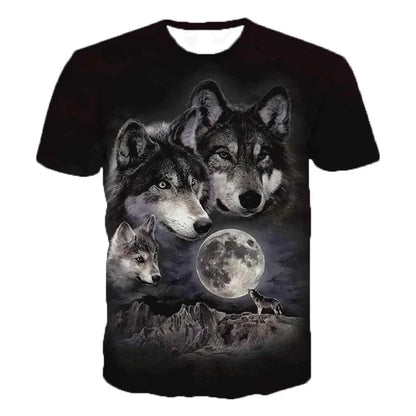Wolf hoodie with 3D print and hood, unique design
