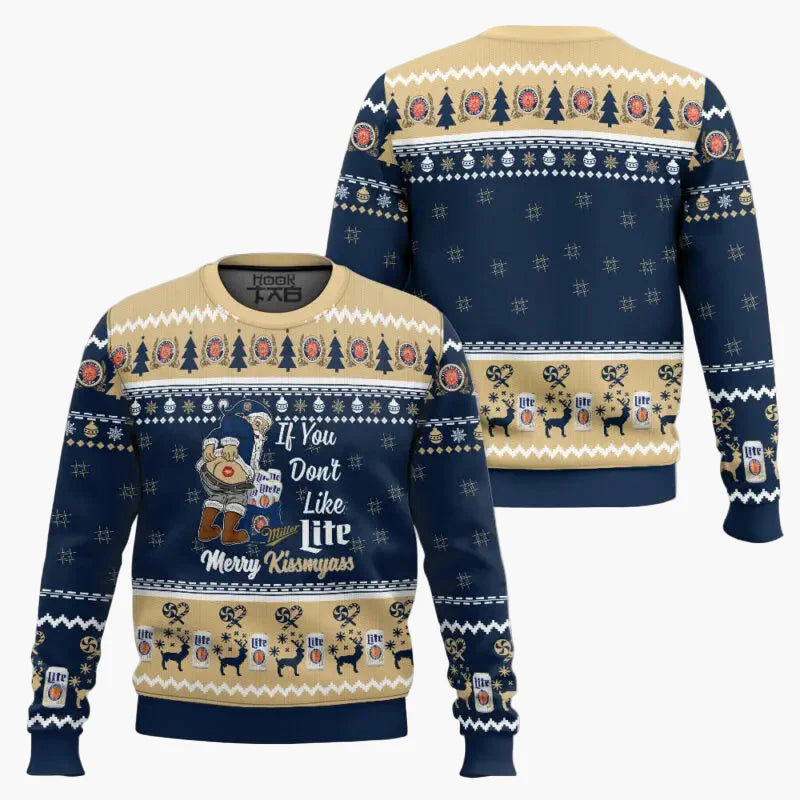 Herren Weihnachtspullover Lustig – It's the Most Wonderful Time for a Beer – Ugly Christmas Sweater für Männer, Party & Geschenk