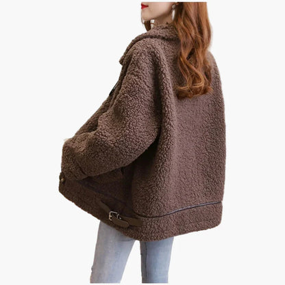 Women's Teddy Fur Jacket – Fashionable Casual Coat for Autumn and Winter