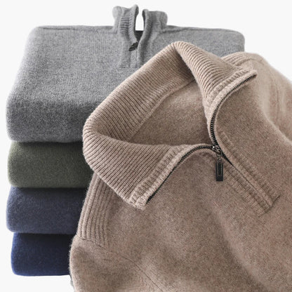 Men's Half-Zip Sweater – Classic, Versatile, Everyday & Office