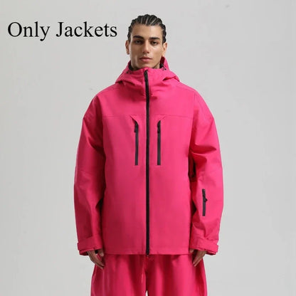 Unisex Winterjacke mit Kapuze für Outdoor und Ski – Mehrere Farben