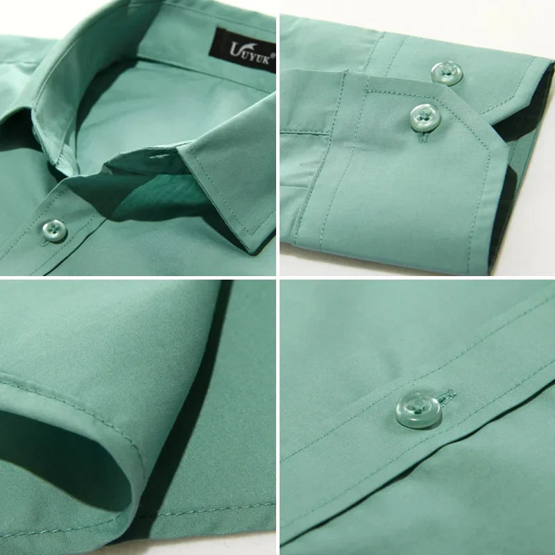 Men's Slim Fit Long Sleeve Business Casual Shirt – Modern Stylish Shirt for Office and Everyday Wear