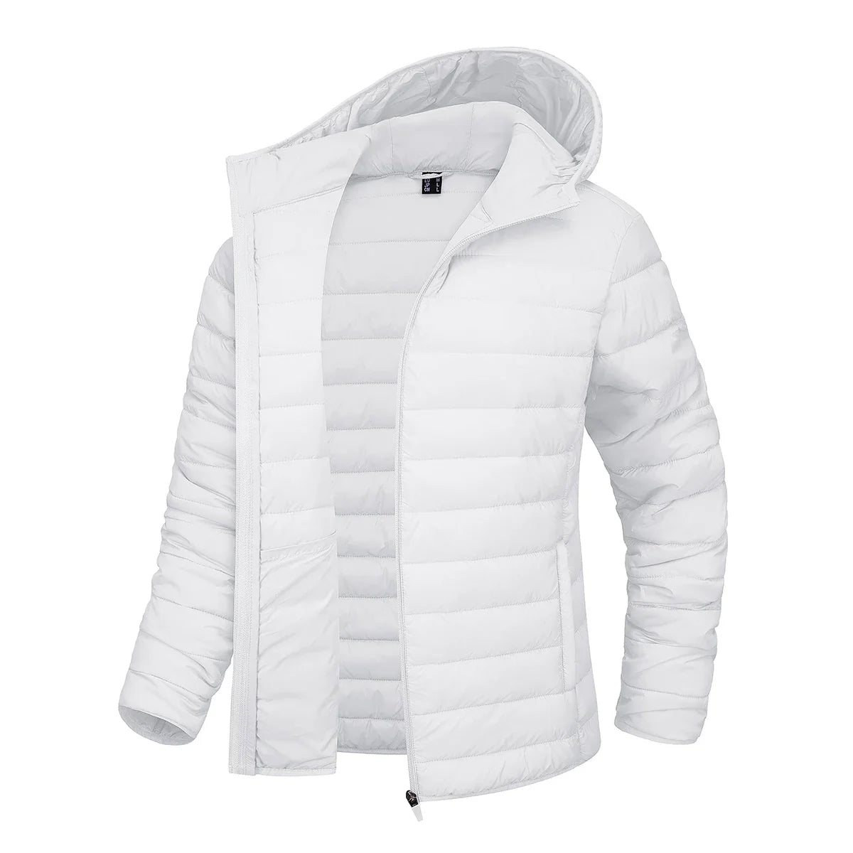 Damen Steppjacke mit Kapuze, Reißverschluss, Gelb