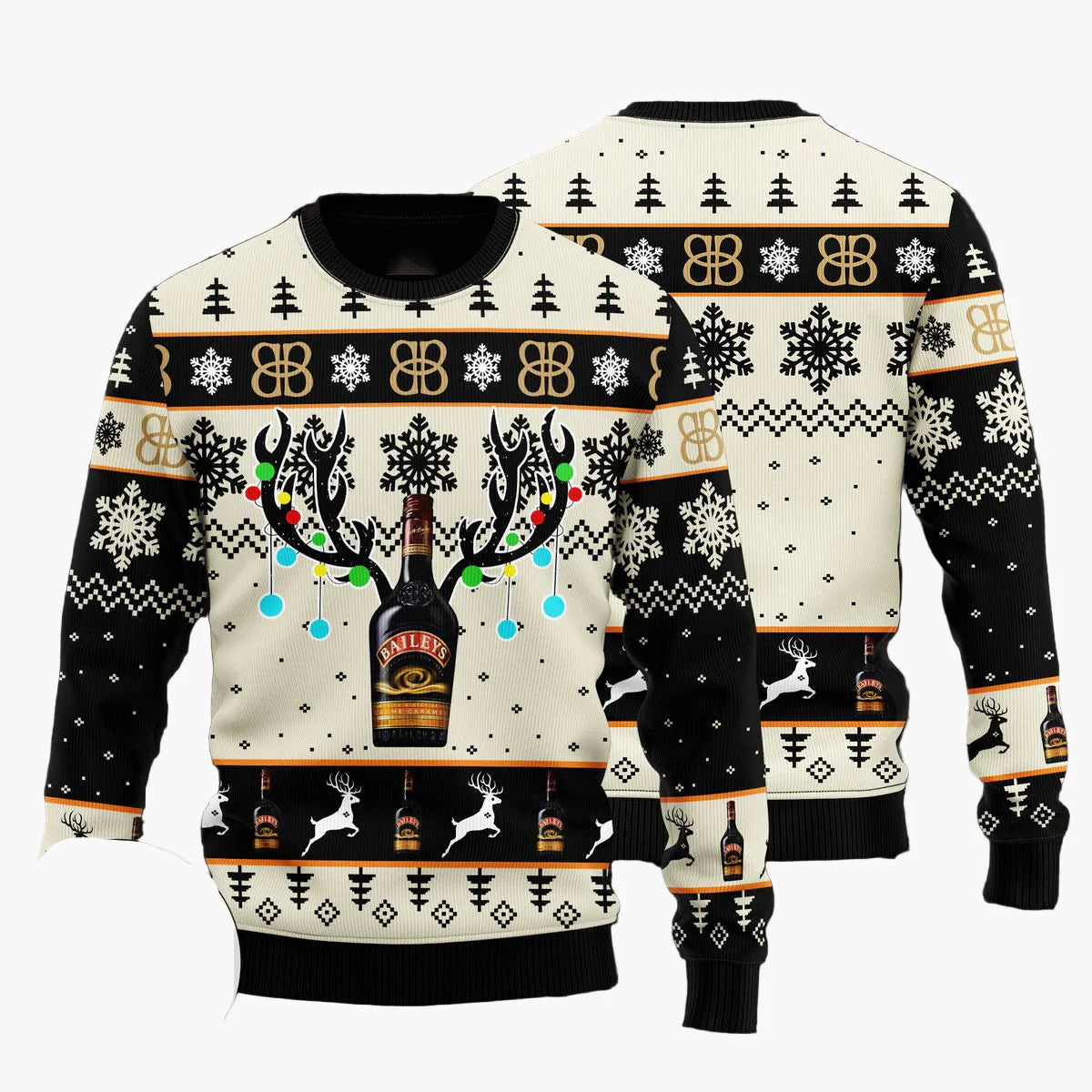 Herren Jägermeister Ugly Christmas Sweater – Party Pullover für Weihnachten und Winter