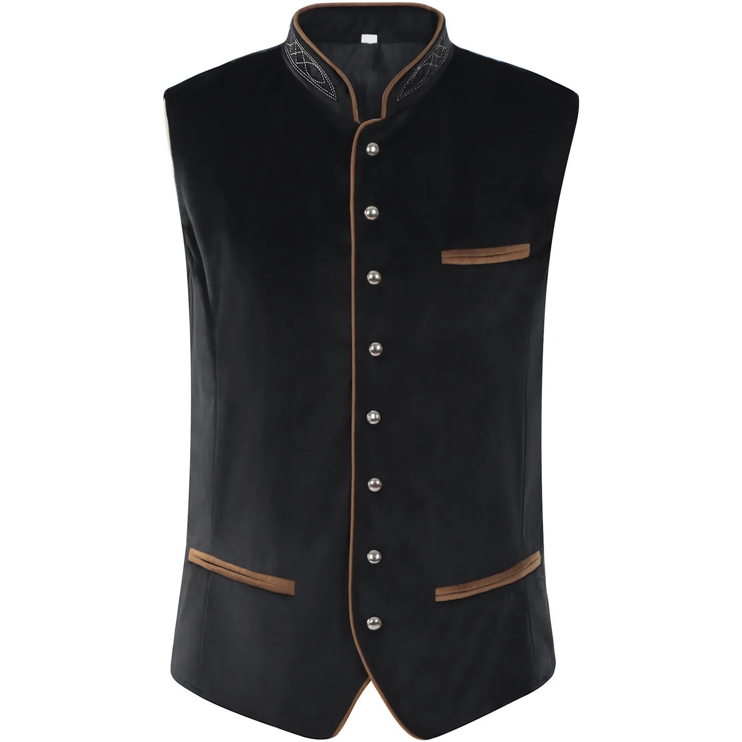 Traditional velvet vest brown green red black men’s Oktoberfest