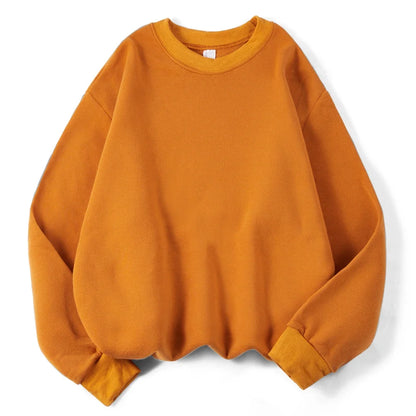 Oversized Sweatshirt Rundhals Langarm Pullover Damen Freizeit