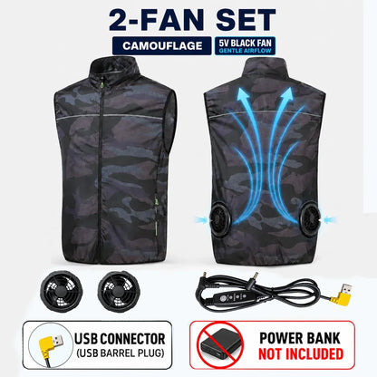 Cooling vest with fans for men and women, lightweight vest