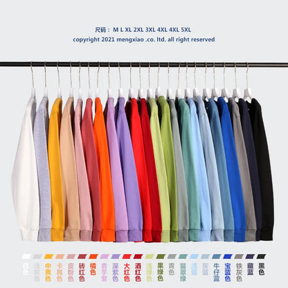 Unisex long-sleeve sweatshirt crew-neck sweater multicolored