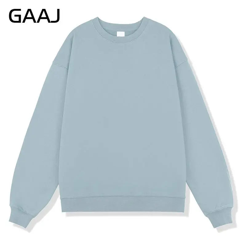 Unisex long-sleeve crew-neck sweatshirt, casual sweater