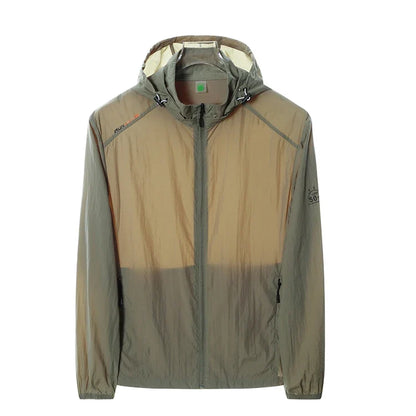 Leichte Kapuzenjacke Windbreaker mit Reißverschluss für Herren