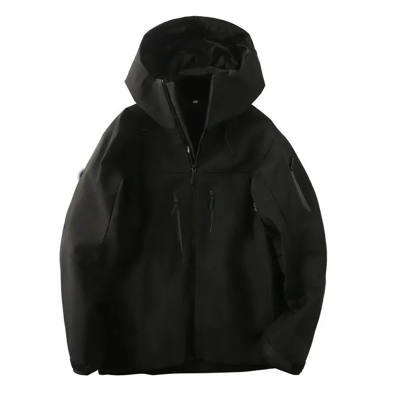 Unisex Kapuzenjacke mit Reißverschlusstaschen – Atmungsaktive Outdoor-Jacke