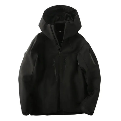 Unisex Kapuzenjacke mit Reißverschlusstaschen – Atmungsaktive Outdoor-Jacke