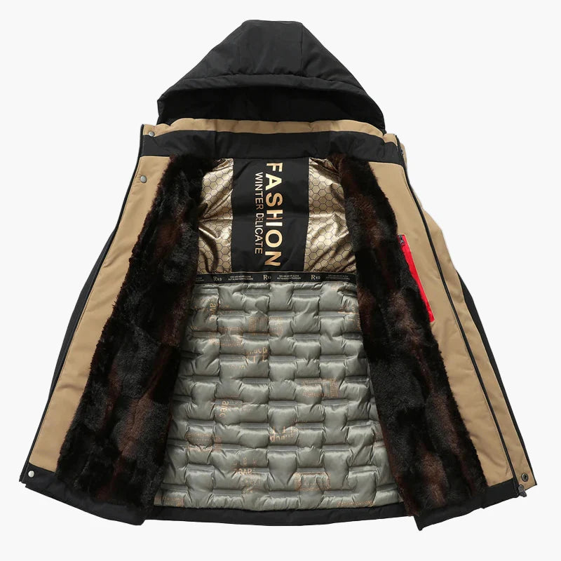 Herren Winterjacke mit Kapuze – Modischer, Winddichter Parka für Outdoor und Alltag