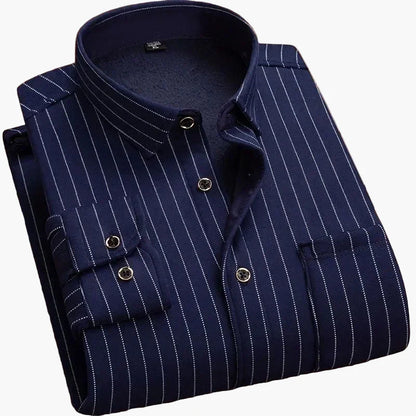 Men's Casual Flannel Shirt Checked Long Sleeve – Modern Outdoor & Business Casual Shirt