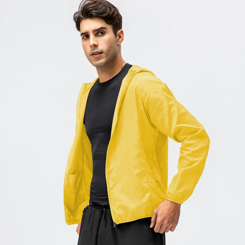 Leichte Kapuzenjacke Faltbar Windbreaker & Regenjacke Unisex
