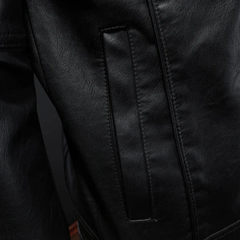 Men's Moto-Inspired Jacket – Timeless Style for Leisure and Everyday Use