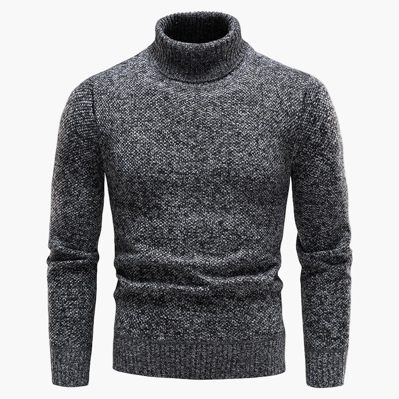Men's turtleneck sweater knitwear winter comfort casual