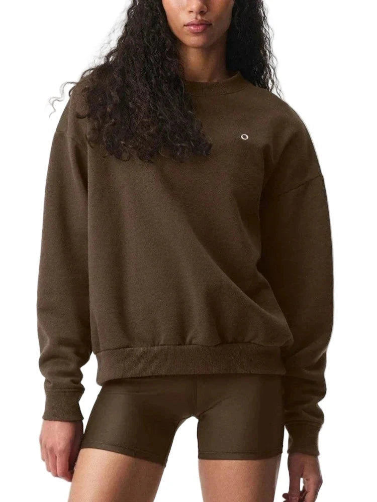 Women's Oversize Sweatshirt for Leisure and Sports – Modern Relaxed Fit Sweater